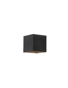 Searchlight® I Аплик Newton Square Up&Down, G9, черно/златна I 1 x G9 - 24127BG - Цена | LEDs4economy 2