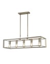 Searchlight® I Пендел Heaton - метал с матово злато/сребро I 5 x E27 - 2415-5SI