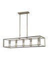 Searchlight® I Пендел Heaton - метал с матово злато/сребро I 5 x E27 - 2415-5SI - 2