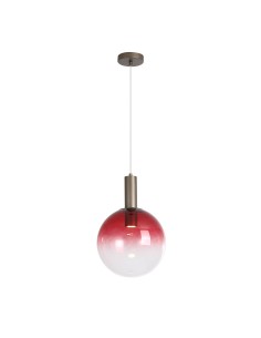 Searchlight® I Пендел Sweden, Ombre, червено омбре стъкло с метал лате I 1 x GU10 - 24183-1RE - Цена | LEDs4economy