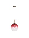 Searchlight® I Пендел Sweden, Ombre, червено омбре стъкло с метал лате I 1 x GU10 - 24183-1RE