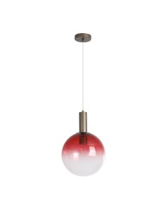 Searchlight® I Пендел Sweden, Ombre, червено омбре стъкло с метал лате I 1 x GU10 - 24183-1RE - Цена | LEDs4economy 2