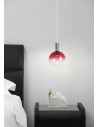 Searchlight® I Пендел Sweden, Ombre, червено омбре стъкло с метал лате I 1 x GU10 - 24183-1RE - 5