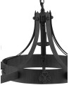 Searchlight® I Пендел Cartwheel II - Черно ковано желязо I 5 x E14 - 2425-5BK - 3
