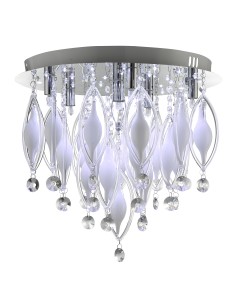 Searchlight® I Spindle LED Плафон с дистанционно управление - хром и стъкло I 6 x G9 - 2456-6CC - Цена | LEDs4economy