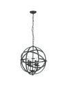 Searchlight® I Пендел Orbit - черен метал I 4 x E14 - 2474-4BK