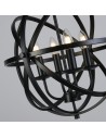 Searchlight® I Пендел Orbit - черен метал I 4 x E14 - 2474-4BK - 3