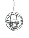 Searchlight® I Пендел Orbit - Черен метал I 6 x E14 - 2476-6BK