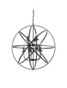 Searchlight® I Пендел Orbit, матово черен метал I 8 x E14 - 2478-8BK