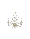 Searchlight® I Аплик Alamandite - кремаво-златист метал, стъклени капки I 2 x E14 - 2492-2CR
