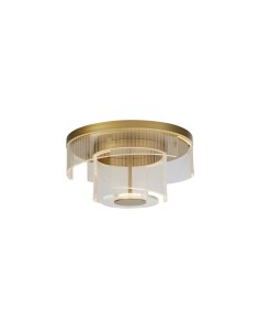Searchlight® I Deco LED плафон, злато и прозрачен акрил I x LED - 25051-400GO - Цена | LEDs4economy