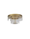 Searchlight® I Deco LED плафон, злато и прозрачен акрил I x LED - 25051-400GO - 2