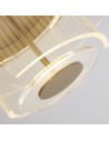 Searchlight® I Deco LED плафон, злато и прозрачен акрил I x LED - 25051-400GO - 3