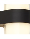 Searchlight® I Външен аплик Pittsburgh - черен метал и опал I 2 x LED - 25123-2BK - 3