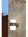 Searchlight® I Външен аплик Pittsburgh - черен метал и опал I 2 x LED - 25123-2BK - 5