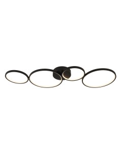 Searchlight® I Cirque Ring плафон - Блек Метал I 1 x LED - 25772-4BK - Цена | LEDs4economy