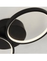 Searchlight® I Cirque Ring плафон - Блек Метал I 1 x LED - 25772-4BK - 3