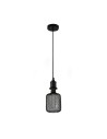 Searchlight® I Пендел Wire Mesh - черен метал I 1 x E27 - 26002BK - 2