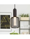 Searchlight® I Пендел Wire Mesh - черен метал I 1 x E27 - 26002BK - 5