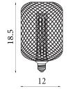 Searchlight® I Декоративна крушка Wire Mesh - злато I 1 x E27 - 26002GO - 4