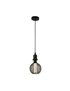 Searchlight® I Пендел Wire Mesh - черен метал I 1 x E27 - 26003BK - Цена | LEDs4economy