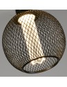 Searchlight® I Пендел Wire Mesh - черен метал I 1 x E27 - 26003BK - 3