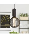 Searchlight® I Пендел Wire Mesh - черен метал I 1 x E27 - 26003BK - 5
