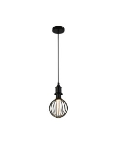 Searchlight® I Пендел - Черен метал I 1 x E27 - 26004BK - Цена | LEDs4economy