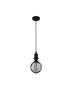 Searchlight® I Пендел - Черен метал I 1 x E27 - 26004BK - Цена | LEDs4economy 2