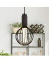 Searchlight® I Пендел - Черен метал I 1 x E27 - 26004BK - 5