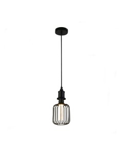 Searchlight® I Пендел - черен метал I 1 x E27 - 26005BK - Цена | LEDs4economy