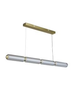 Searchlight® I Mod LED Пендел, сатениран месинг, опал акрил и прозрачно стъкло I 1 x LED (SMD) - 26254SB - Цена | LEDs4economy 2