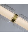 Searchlight® I Mod LED Пендел, сатениран месинг, опал акрил и прозрачно стъкло I 1 x LED (SMD) - 26254SB - 3