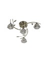 Searchlight® I Плафон Sierra - античен месинг и стъкло I 4 x G9 - 2634-4AB - 2