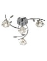 Searchlight® I Плафон Sierra - хром и прозрачно стъкло I 4 x G9 - 2634-4CC