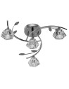 Searchlight® I Плафон Sierra - хром и прозрачно стъкло I 4 x G9 - 2634-4CC - 2