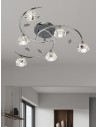 Searchlight® I Плафон Sierra - хром и прозрачно стъкло I 6 x G9 - 2636-6CC - 4