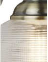 Searchlight® I Аплик Bistro II - античен месинг и стъкло в стил холофан I 1 x E27 - 2671-1AB - 3