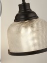 Searchlight® I Аплик Highworth - матов черен метал, стъкло тип холофан I 1 x E27 - 2671-1BK - 3