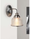 Searchlight® I Аплик Bistro II - сатенено сребристо и холофаново стъкло I 1 x E27 - 2671-1SS - 5