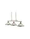 Searchlight® I Полилей Bistro 3L - античен месинг, метал и киселинно стъкло I 3 x E27 - 2683-3AB