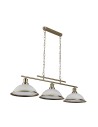 Searchlight® I Полилей Bistro 3L - античен месинг, метал и киселинно стъкло I 3 x E27 - 2683-3AB - 2