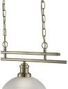 Searchlight® I Полилей Bistro 3L - античен месинг, метал и киселинно стъкло I 3 x E27 - 2683-3AB - 3