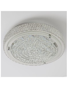 Searchlight® I Florida плафон - Хромиран метал и Прозрачен кристал I 1 x LED - 2713CC - Цена | LEDs4economy 2