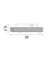 Searchlight® I Florida плафон - Хромиран метал и Прозрачен кристал I 1 x LED - 2713CC - 4