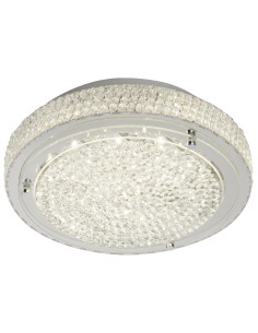 Searchlight® I Florida плафон - Хромиран метал и Прозрачен кристал I 1 x LED - 2714CC - Цена | LEDs4economy