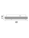 Searchlight® I Florida плафон - Хромиран метал и Прозрачен кристал I 1 x LED - 2714CC - 4
