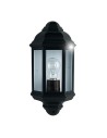 Searchlight® I Външен аплик Maine - черен метал и прозрачно стъкло I 1 x E27 - 280BK