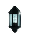 Searchlight® I Външен аплик Maine - черен метал и прозрачно стъкло I 1 x E27 - 280BK - 2