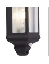 Searchlight® I Външен аплик Maine - черен метал и прозрачно стъкло I 1 x E27 - 280BK-PIR - 3